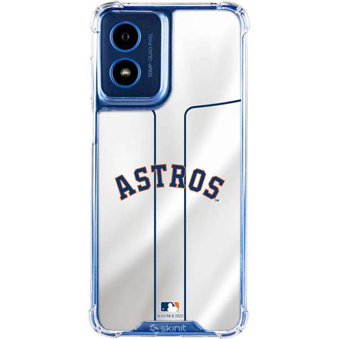 MLB Houston Astros Jersey Moto G 5G (2024) Clear Case